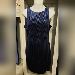 Emerald sundae dress, midnight blue velvet with Glitter size L